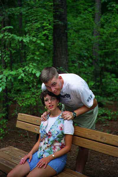 Park bench on Broad River Walkway