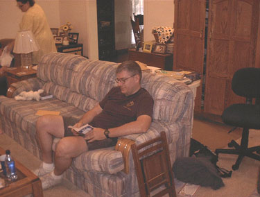 Dad relaxing